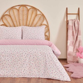 Resim Nuvomon Layla Tek Kişilik Nevresim Takımı - Pembe 