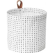 Resim IKEA Siyah Beyaz Çamaşır Sepeti 11 Lt 