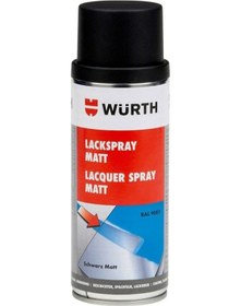 Resim Würth Sprey Boya Ral 9005 Mat Siyah 400 Ml Würth Sprey Boya Ral 9 