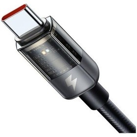 Resim Mcdodo Ca-2840 Typec Typec 100w Ledli Power Off Hızlı Data Sarj Kablo 1.2m-siyah 