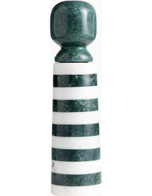 Resim Crate & Barrel Daniel Humm Geneve Green-white Marble Salt Mill, Mermer Tuz Değirmeni Kahve Değirmeni & Öğütücüler Yeşil-beyaz 