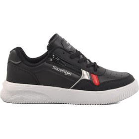 Resim Slazenger Siyah Beyaz Kadın Spor Ayakkabı Sneaker 