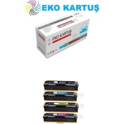 Resim EKO KARTUŞ Hp Color Laserjet Pro M255dw 207x(w2210) Set Chipsiz Muadil Toner 