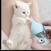 Resim Kolay-Press Anti-Boğulma Evcil Hayvan Emzikli Şişe Hava Valfi ile, 30ml - Yavru Kediler & Köpekler için İdeal, Rastgele Renk, Beslenme Şişesi 