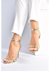 Resim Fox Shoes Kadın Topuklu Ayakkabı B922112634 Altın 