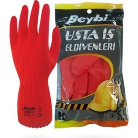Resim Beybi Usta-Iş Güçlü Endüstriyel Lateks Eldiven 10B 