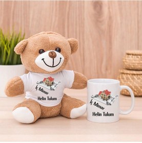 Resim Iç Mimara Hediye Peluş Ayıcık Ve Kupa Bardak 