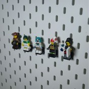 Resim 5 Minifigure Gösteri Standı Tasarımı, IKEA SKADIS Pegboardlar İçin Tasarlanmış | Minifigure Gösteri Rafı | Minifigurelerle Uyumlu | Çoklu Renklerde Mevcut | Çalışma Masası | Oyun Odası İçin Uygun 