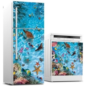 Resim Buzdolabı Ve Bulaşık Makinası Beyaz Eşya Sticker Kaplama Sualtı D (540884811) 