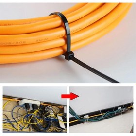 Resim Rutter Rt-3102 2,5x150 Kablo Bağı Siyah 100 Adet - Çırt Kelepçe - Klips - Kablo Düzenliyici 