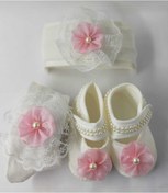 Resim ÖZKARDEŞLER BABY Bebek Bandana Patik Kilotlu Set 