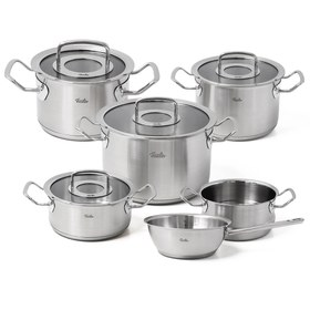 Resim Fissler Original Profi Collection 084-779-06-000 Metal Kapak 10 Parça Tencere Seti 