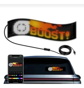 Resim Matrix Piksel Panel Işık Bluetooth Uygulama LED Tabela Rgb Kayar Tabela 