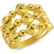 Resim Toplu Habbe Yüzük 3 Sıralı 22 Ayar Altın 6.50 Gram 