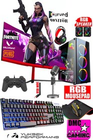 Resim DMC N297 (GTA 5) I5 3470,16gb Ram 1tb Hdd 256gb Ssd Gt740,23.8''curved Oyuncu Masaüstü Bilgisayar 