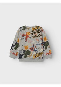 Resim Name It Marvel Gri-melanj Erkek Çocuk Sweatshirt 13221166 001 Gri Melanj 