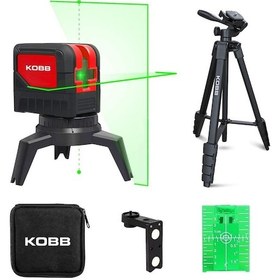 Resim KOBB KBL92GTP 30Mt.Yatay ve Dikey Oto.Hizalama Yeşil Çapraz Çizgi ve 2 Noktalı Şakül Lazer Distomat 
