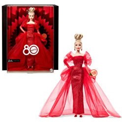 Resim Mattel 80. Yıl Dönümü Sarışın Koleksiyon Bebek 