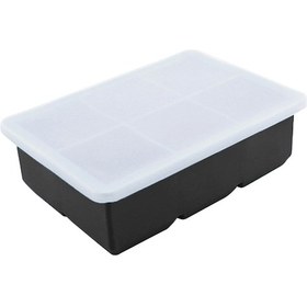 Resim Youmex Siyah Silikon Buzluk, 6 Bölmeli Kapaçklı, Esnek Kullanım, Dondurucuda Organizasyon, Gıda Kalitesi 