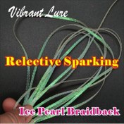 Resim 2m x 5mm Buz İnci Balıkçılık saç tokası Lure - Yansıtıcı Parıltılı Kanat Kılıfı Artan Görünürlük için, PET Malzeme, Anneler Günü, Noel, Yeni Yıl, Babalar Günü Hediyeleri, Balıkçılık Takımı|Görkemli Görünüm|Dayanıklı Yapı 