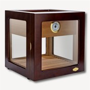 Resim Lubinski Cam Küp Cedar Tepsili Puro Kutusu Humidor 40s 