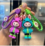 Resim Sevimli Anahtarlık Anime Labubu Bucktooth Koyun Araba Anahtarlık Çanta Takılar 6 