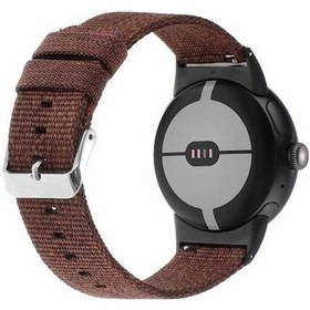 Resim Qyouth Yedek Saat Spor Pixel 41mm Naylon Kayış Kahverengi Google 3 2/- Dm 