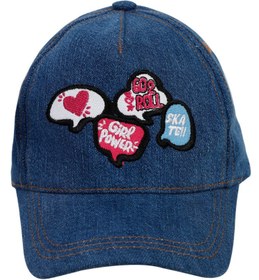 Resim Kitti Girl Power 10-13 Yaş Kız Kep Şapka - Mavi - Kot / Standart 