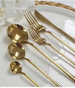 Resim Acar Milano 36 Parça Paslanmaz Çelik Çatal Bıçak Kaşık Takımı Gol Gümüş 