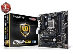 Resim Gigabyte B150M-D3H Intel B150 Express Soket LGA1151 DDR4 2133MHz Sata 3 M.2 USB 3.0 Micro ATX Anakart 