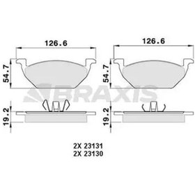 Resim Seat Leon On Fren Balatasi 1.6 2000-2006 Braxıs Aa0007 