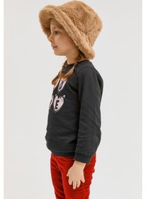Resim Benitto Kids Benittokids Kız Çocuk Peluş Bucket Şapka 7001-camel Camel 