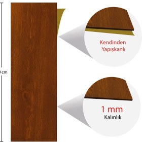 Resim Tink Kendinden Yapışkanlı Altın Meşe Desenli Pvc Parke 25 x 80 cm / 5 Adet / 1 M² 