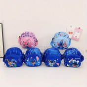 Resim Stitch & Minnie Mouse Sırt Çantaları - Sevimli Karikatür Karakter Çapraz Çantalar Fermuar Kapatma, Dayanıklı Polyester, Seyahat, ve Günlük Kullanım için Mükemmel, Seyahat Sırt Çantası | Eğlenceli Tasarım | Fermuar Kapatma Çantası, Küçük Sırt Çantası 