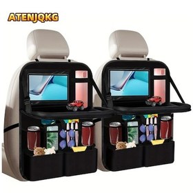 Resim Xuweiwei Black- 1 Adet Çok Fonksiyonlu Araç Arka Koltuk Askı Çantası Çok Bölmeli Mpv Araçlar Off-road Kamyonlar İçin 