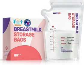 Resim 80 Adet Anne Sütü Torbası, 250 ml BPA İçermez, Dondurulabilir, Çift Fermuarlı 