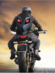Resim ENDRO Led Gözlü Motorcu Sırt Çantası 