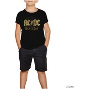 Resim Ac Dc Rock Or Bust Siyah Çocuk Tişört Siyah 