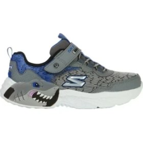 Resim Skechers Creature - Lights Büyük Erkek Çocuk Gri Işıklı Spor Ayakkabı 400617L Ccbl 
