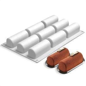 Resim Profesyonel Silikon Baton Kalıp 9 Bölmeli 