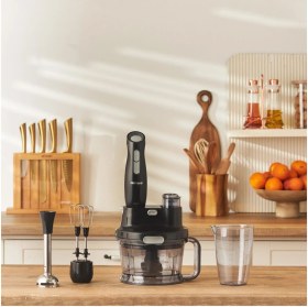 Resim Allians Çok Fonksiyonlu Mutfak Robotu, Siyah Gri, Pratik ve Kullanışlı Tasarım 