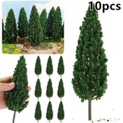 Resim 10 adet 6.81 cm Ölçekli Ağaçlar, Kum Tablosu Modelleri için Uygun, Minyatür Peyzajlar, Tren Düzenlemeleri, Mimarlık Modelleri, Savaş Oyunları, Park Manzaraları, Kendin Yap El Sanatları, Gerçekçi Dekoratif Ağaclar 