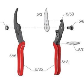 Resim 5 Budama Makası Bypass Bıçak Tipi 22,5 cm 