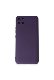 Resim artlab Art Realme C11 Kılıf Nano İçi Kadife Silikon - Mor Lab 