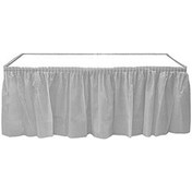 Resim Roll-up Gümüş Masa Eteği Plastik 