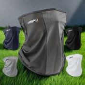 Resim 1 Adet, Unisex Nefes Alabilir Bisiklet Yüz Bandı - Hafif ve Serinletici Boyunluk, Açık Hava Yürüyüşü & Bisiklet İçin, Mesh Kumaş ile Hava Akışı, Siyah/Lacivert/Gri/Beyaz Seçenekler, Pil Gerektirmez, Outdoor Spor Aksesuarı | Dayanıklı Mesh Kumaş, Dağ Bisikleti Aksesuarları 