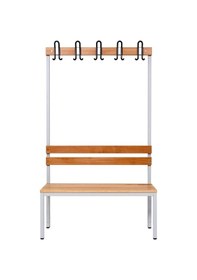 Resim Ayakkabılıksız 4 Ayaklı Tek Taraflı Bank, Kanca Şeritli Bank, 5 Kanca, 100x43x170 Cm, Spor Bankı 