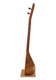 Resim Telli Çalgı Yapım Uzun Sap Oyma Dut Damla Kopuz 32 Tekne Profesyonel Bağlama 