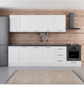 Resim Minar 300 Cm Mutfak Dolabı Beyaz 300-B4 Beyaz 