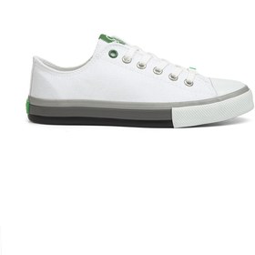 Resim Benetton ® | Bn-30191 - 3374 Beyaz Gri - Erkek Spor Ayakkabı 